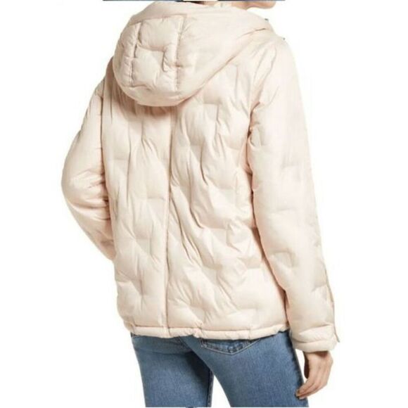Sam Edelman Pink/Light Peach PRE-MOLD QUILTED SHORT JACKET - Picture 2 of 13